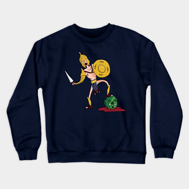 Fearless Gladiator Crewneck Sweatshirt by AlinaPlesia